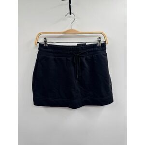 NWT‎ Fabletics Year Round Terry Mini Skirt Women's 2XS Black Pull-On Drawstring